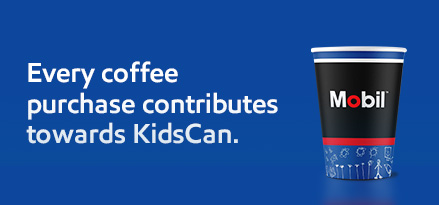 Every coffee purchase contributes towards KidsCan.